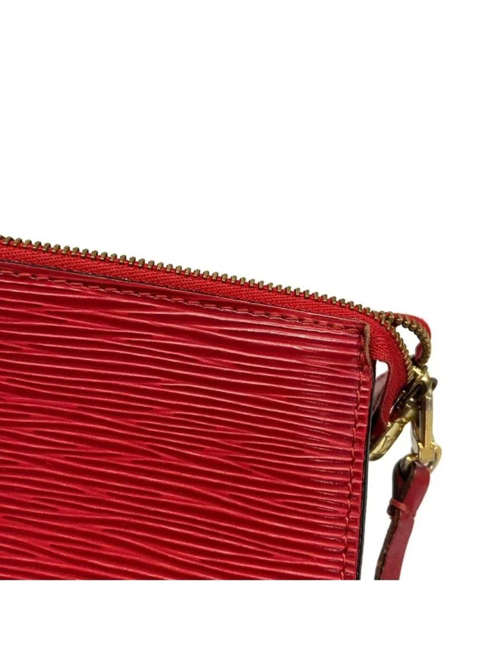 Louis Vuitton Handbag Epi Pochette Castilianred Leather